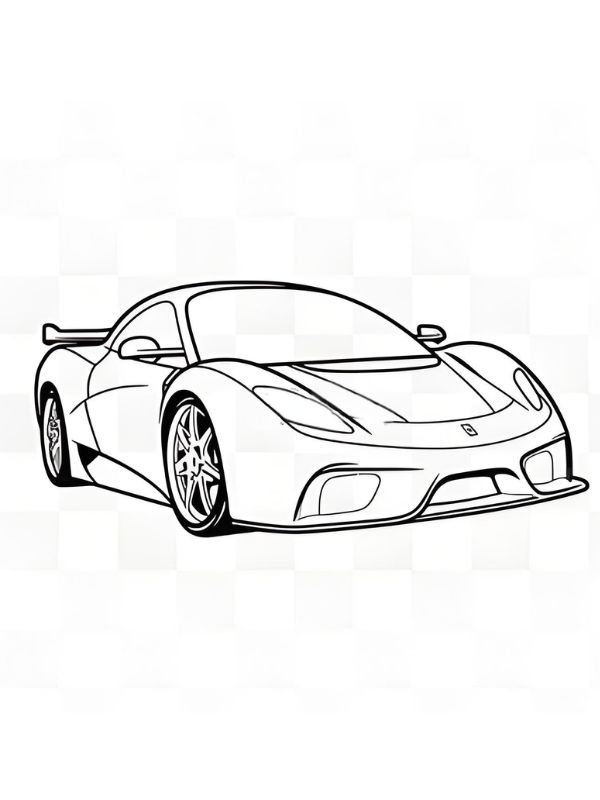 tranh tô màu ô tô lamborghini 9