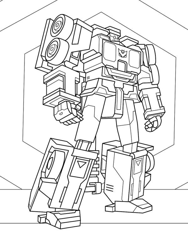 tranh tô màu robot 1