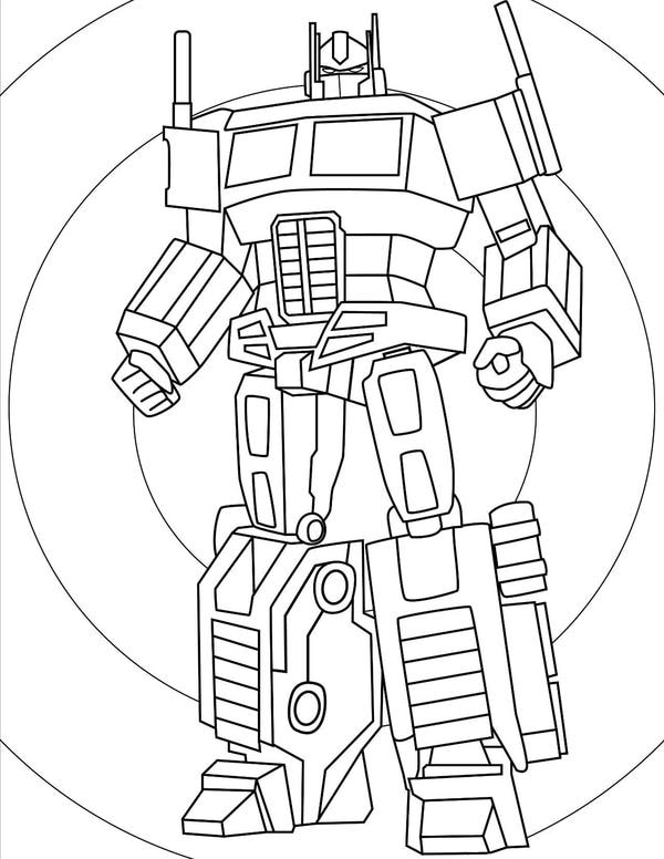 tranh tô màu robot 10