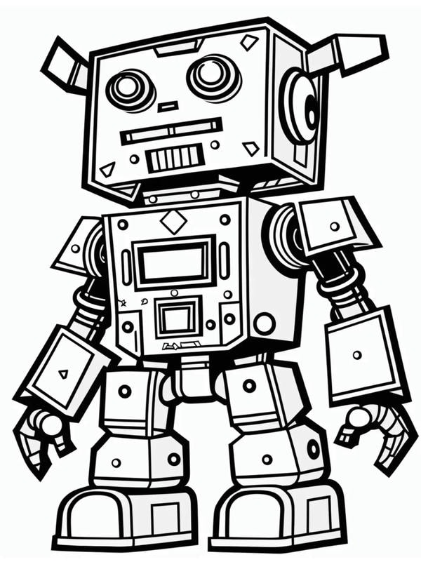 hình tô màu robot