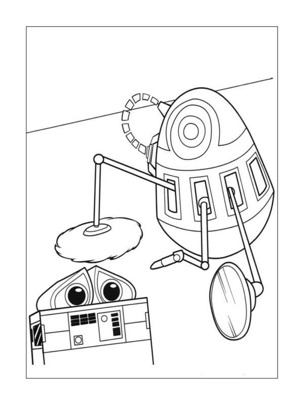 tranh tô màu robot 6