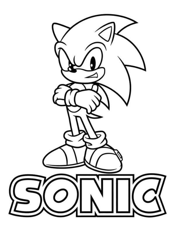 tranh tô màu sonic 1