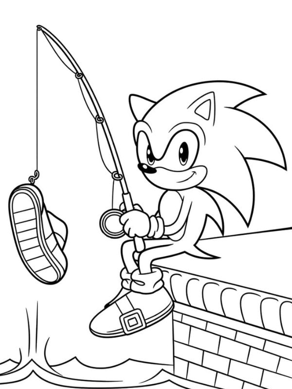 tranh tô màu sonic 11