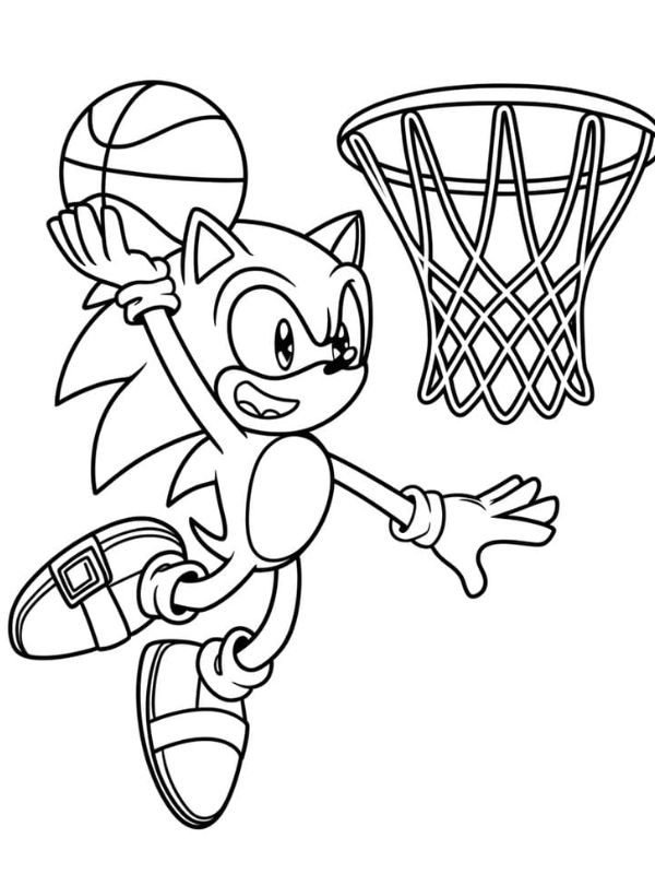 tranh tô màu sonic 14