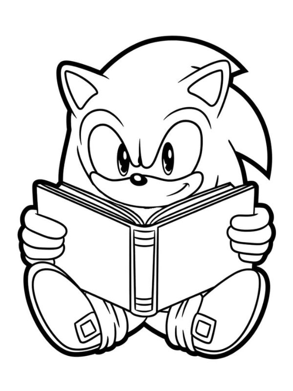 tranh tô màu sonic 15