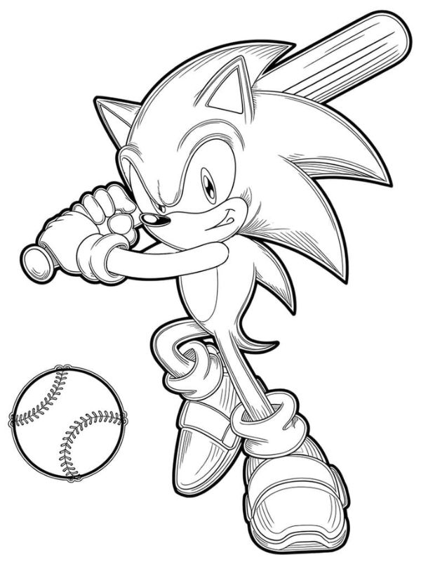 tranh tô màu sonic 16