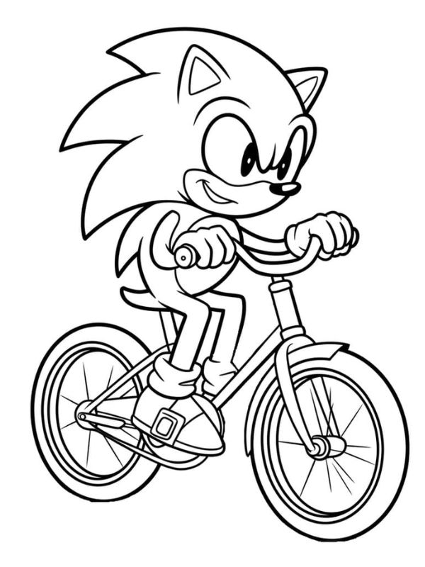 tranh tô màu sonic 18