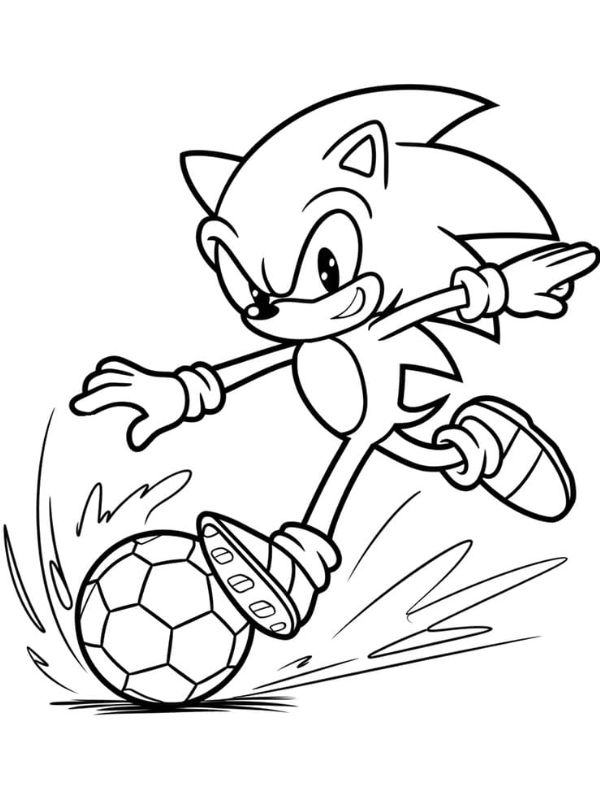 tranh tô màu sonic 19