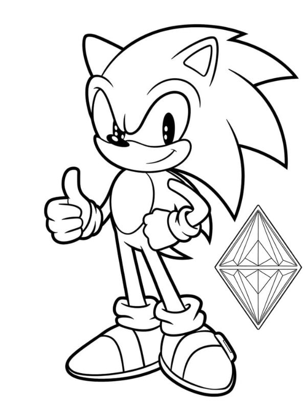 tranh tô màu sonic 2