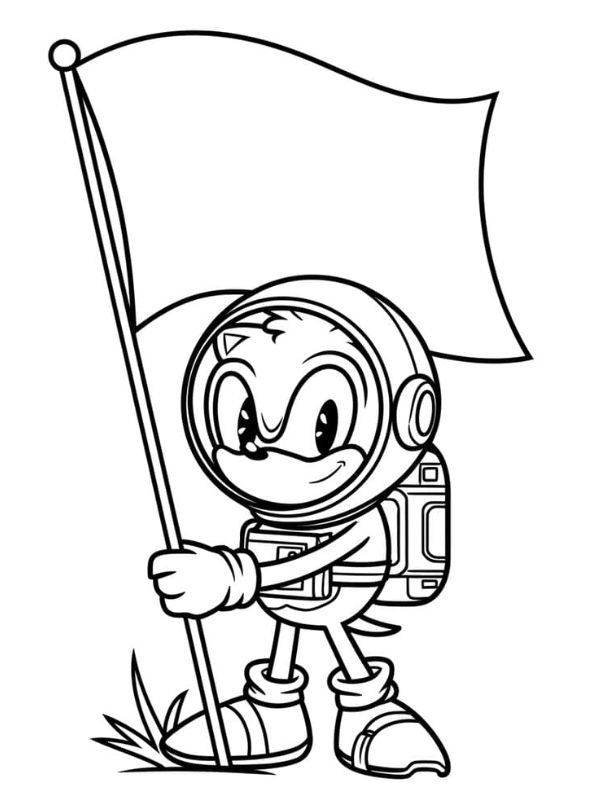 tranh tô màu sonic 20