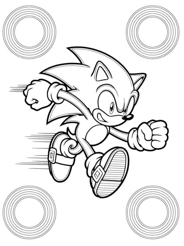 tranh tô màu sonic 26