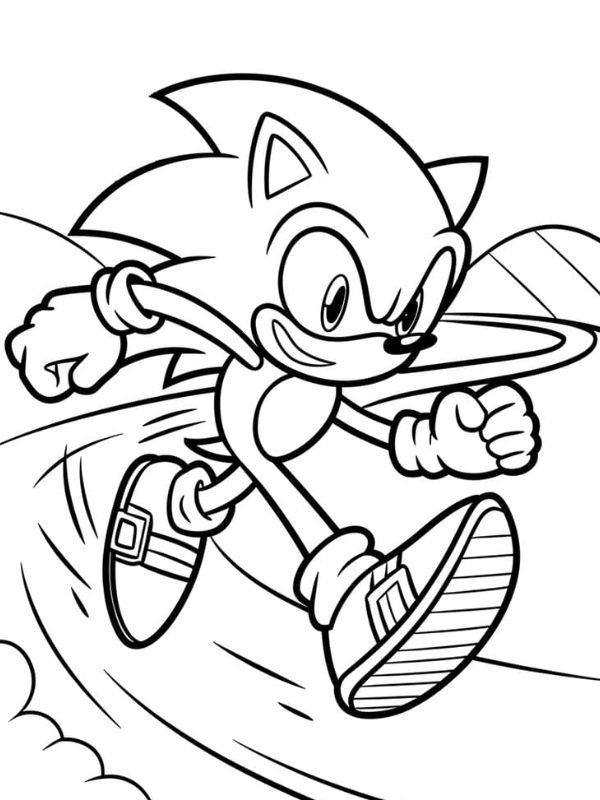 tranh tô màu sonic 28