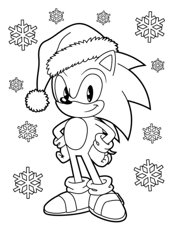 tranh tô màu sonic 30