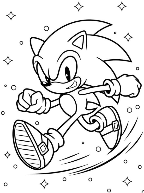 tranh tô màu sonic 31