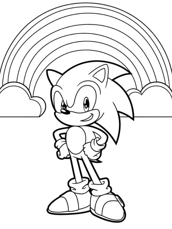 tranh tô màu sonic 4