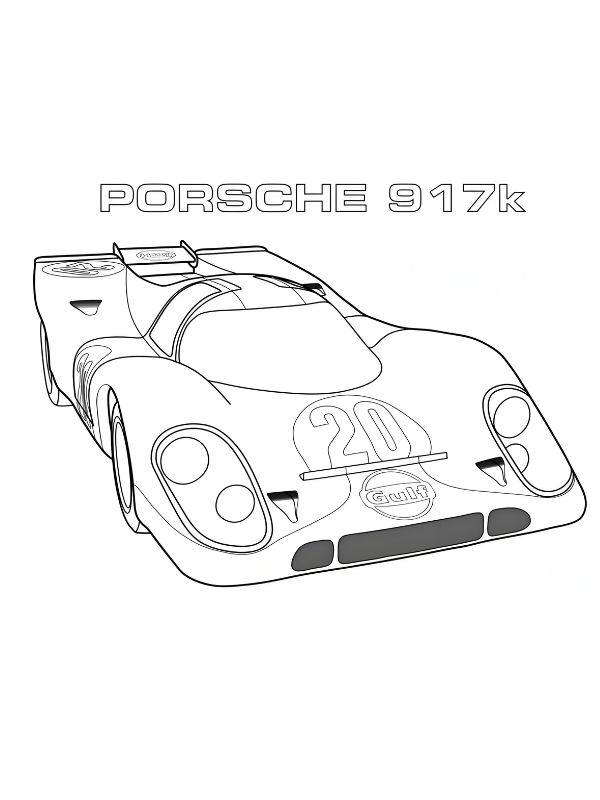 tranh tô màu xe đua