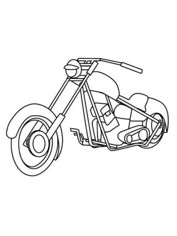 tranh tô màu xe máy 1