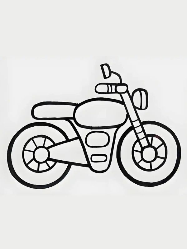 tranh tô màu xe máy 11