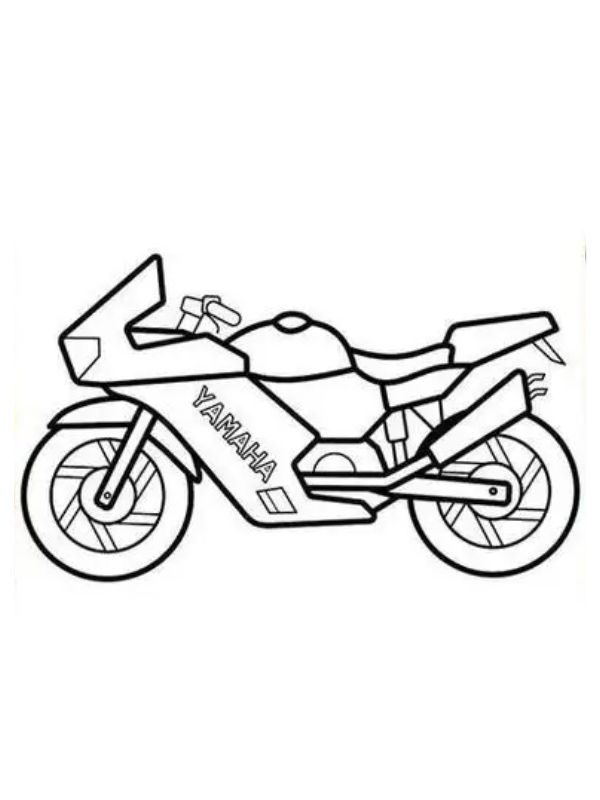 tranh tô màu xe máy 13