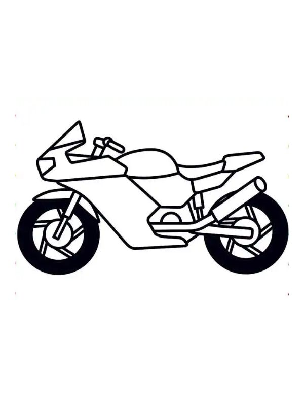 tranh tô màu xe máy 14