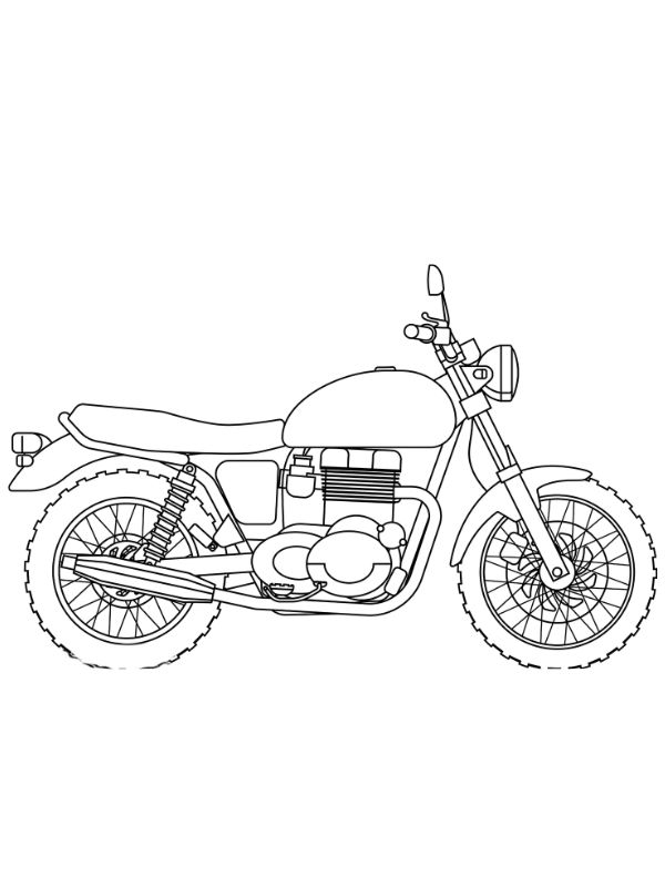 tranh tô màu xe máy 17