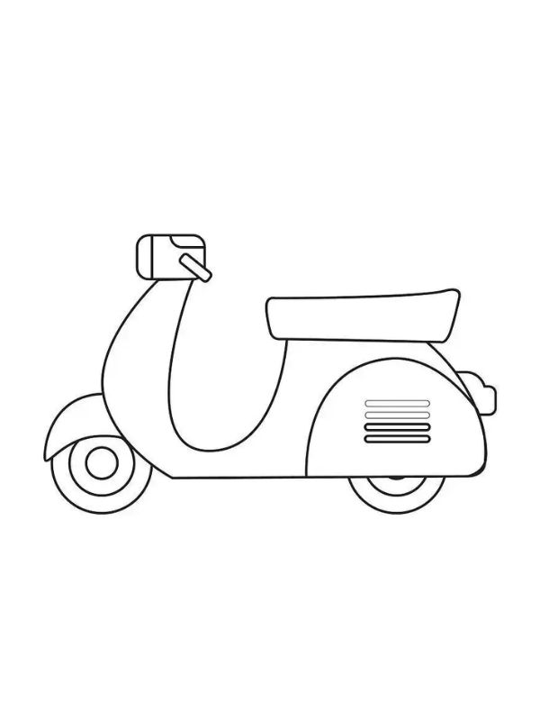 tranh tô màu xe máy 18