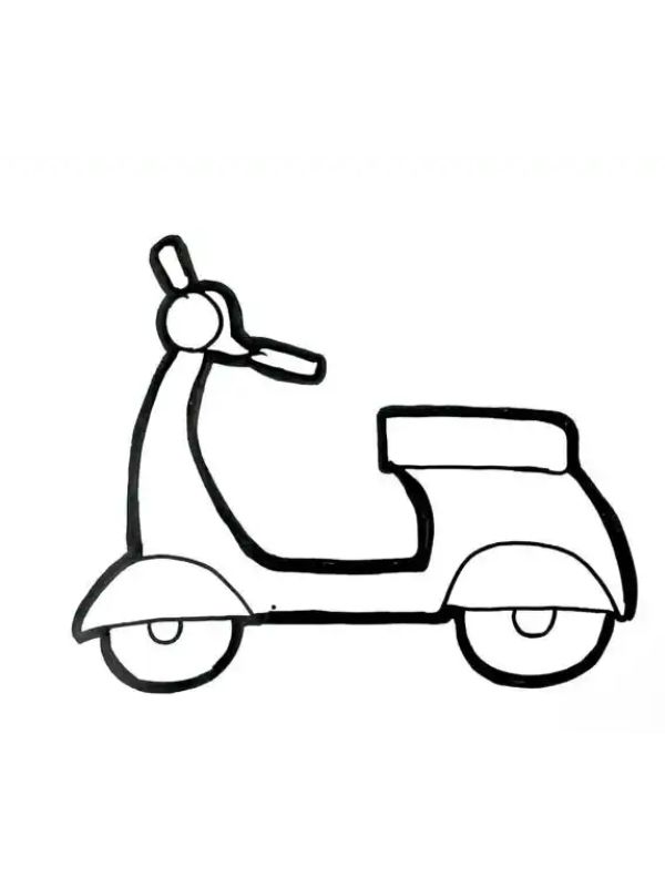 tranh tô màu xe máy 19