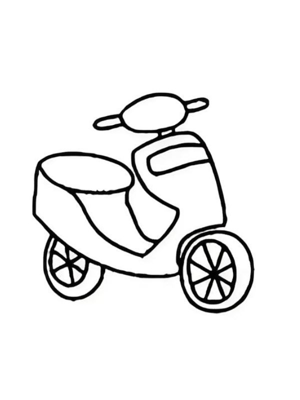 tranh tô màu xe máy 32