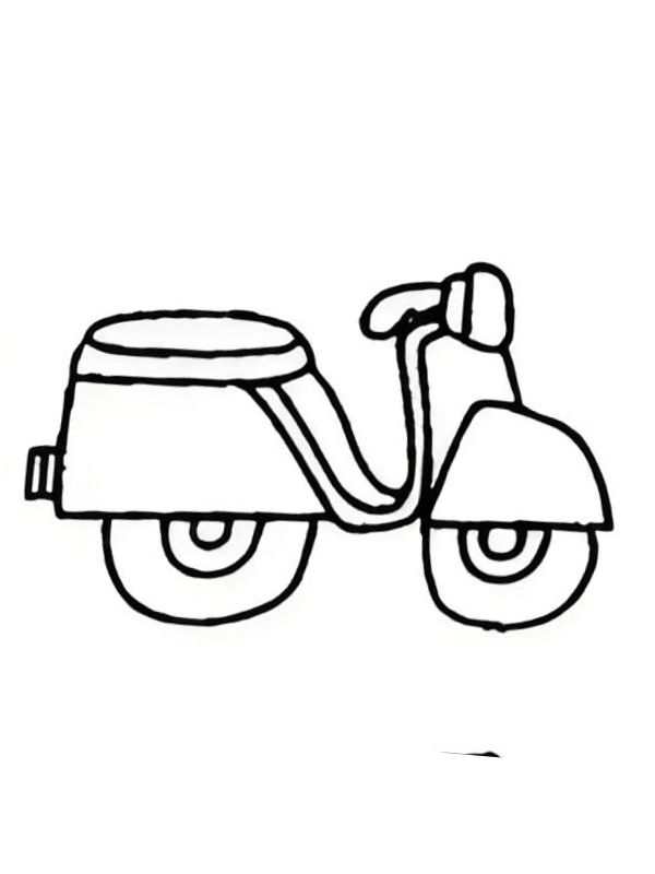 tranh tô màu xe máy 33