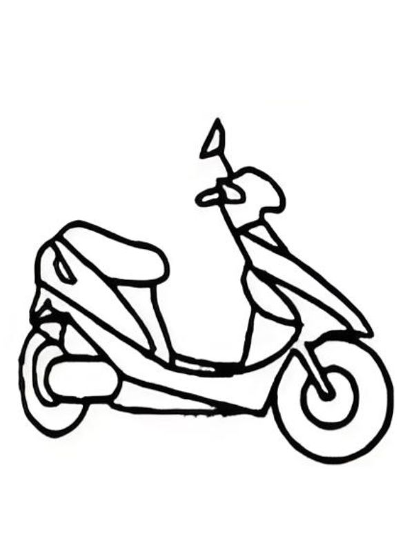 tranh tô màu xe máy 34