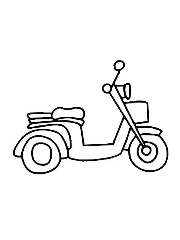 tranh tô màu xe máy 35