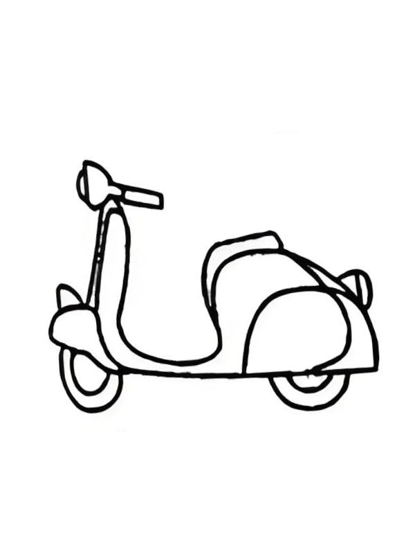 tranh tô màu xe máy 36