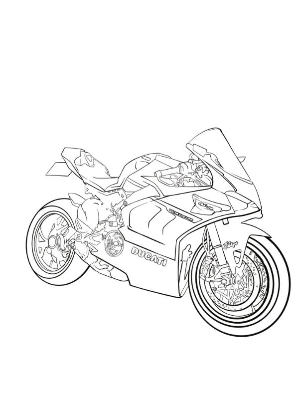 tranh tô màu xe máy 4