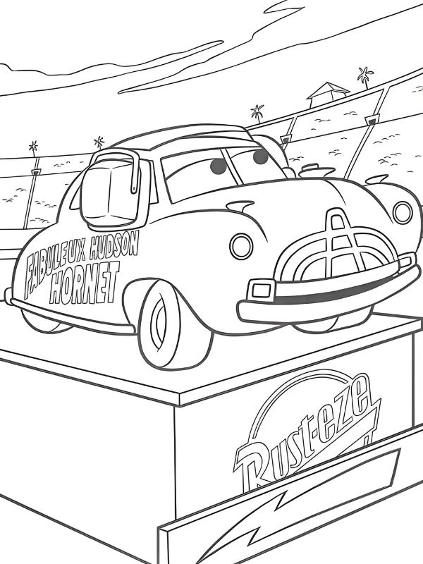 tranh tô màu xe máy đua