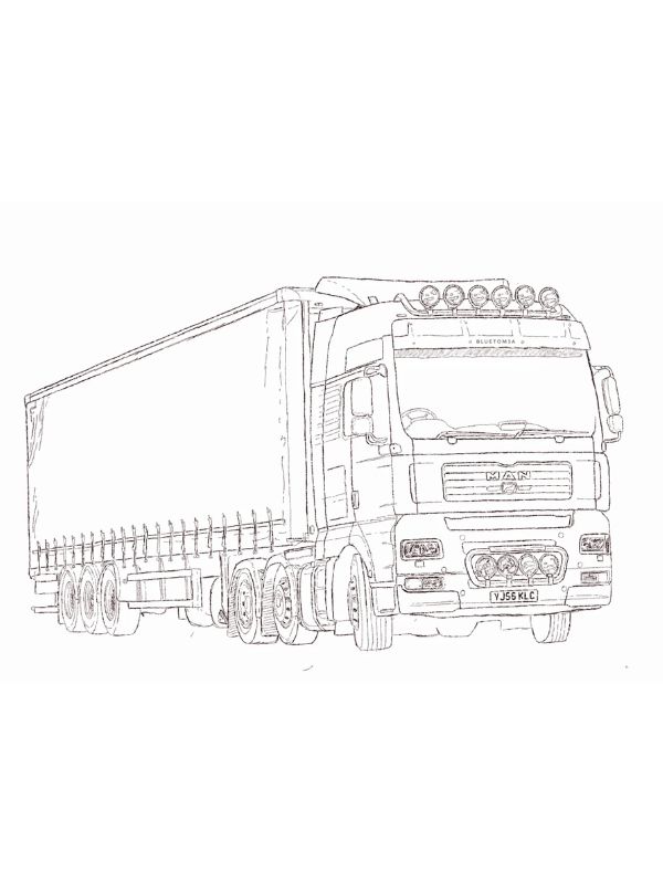 xe tải tô màu​