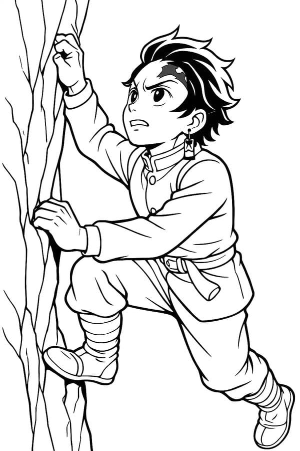 Tranh tô màu Tanjiro 6