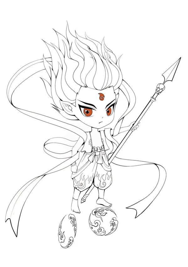 Tranh tô màu anime boy (12)