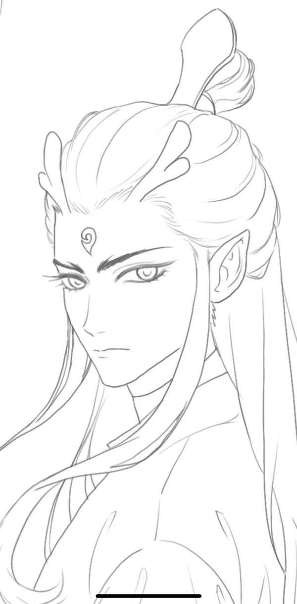 Tranh tô màu anime boy (16)