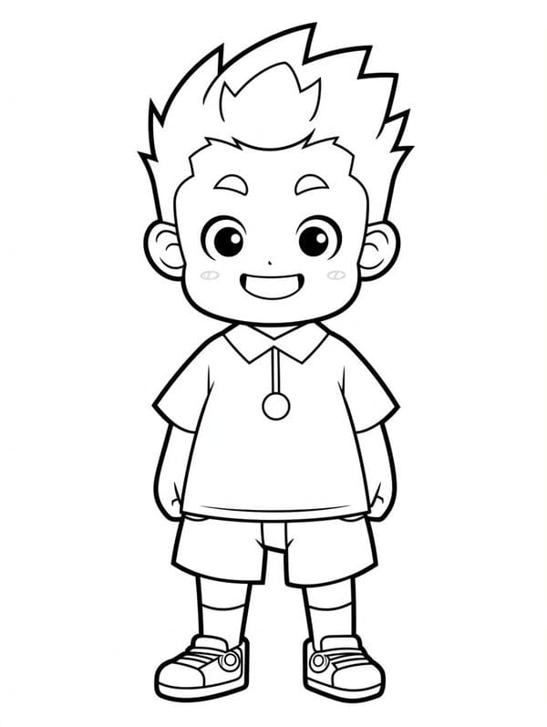 Tranh tô màu anime boy (24)