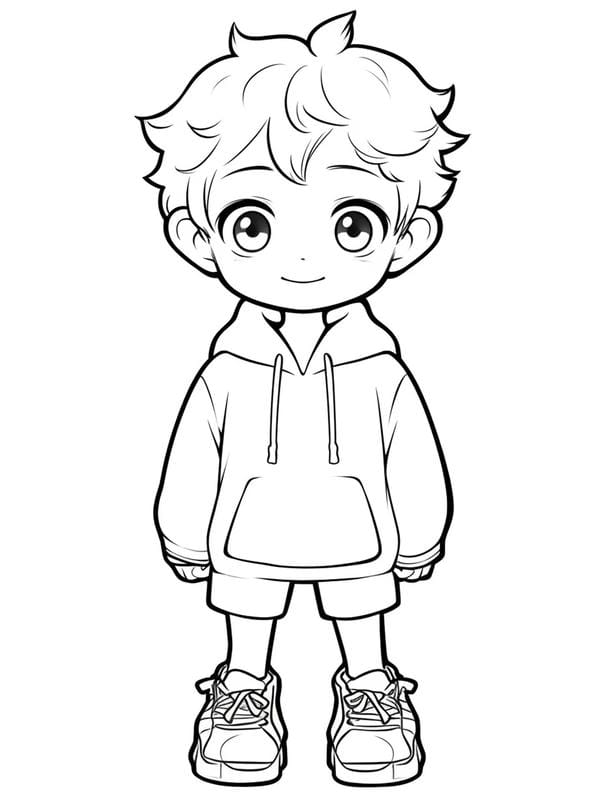 Tranh tô màu anime boy (31)