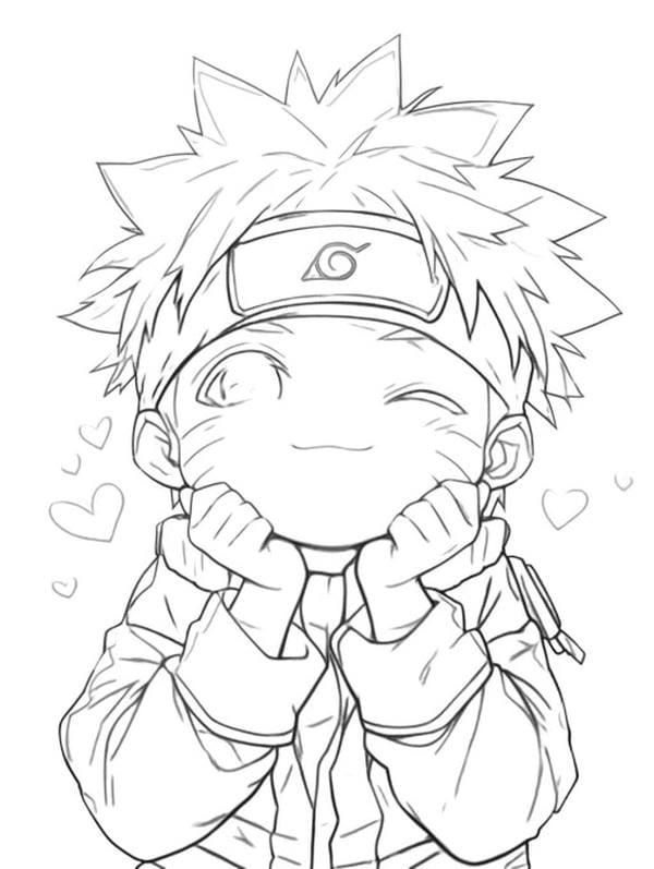 Tranh tô màu anime boy (4)
