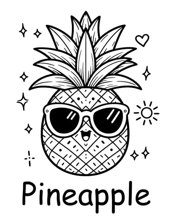 Tranh tô màu các loại quả 10