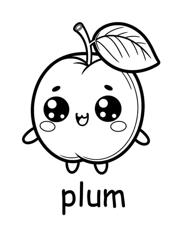 Tranh tô màu các loại quả 16