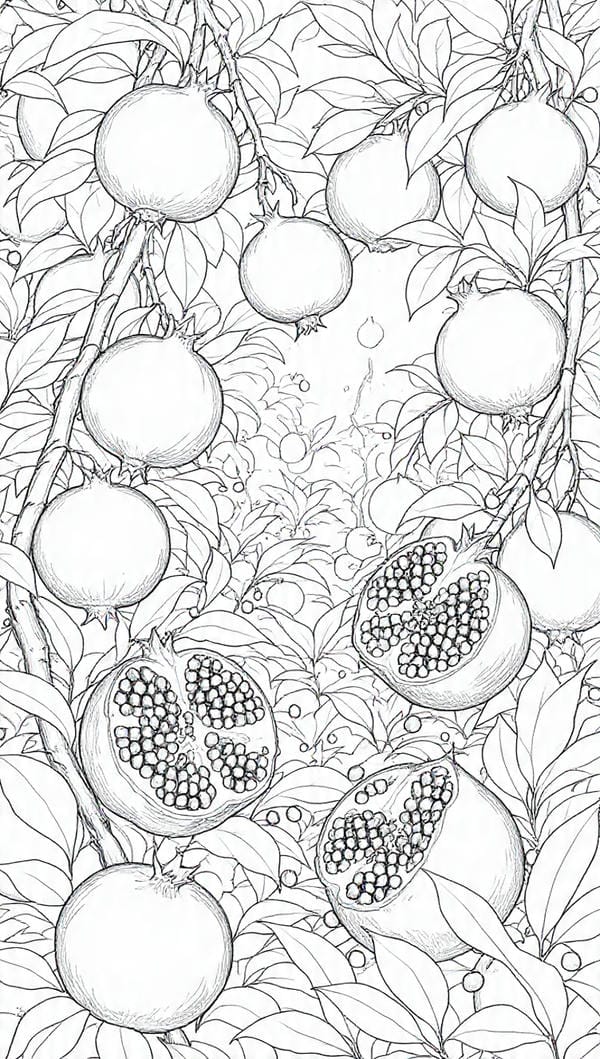 Tranh tô màu các loại quả 22