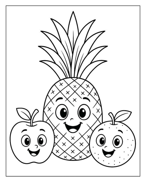 Tranh tô màu các loại quả 23