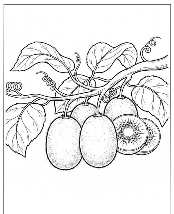Tranh tô màu các loại quả 25