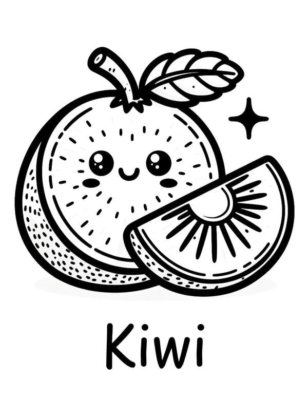 Tranh tô màu các loại quả 3