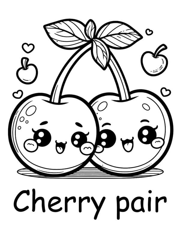 Tranh tô màu các loại quả 4