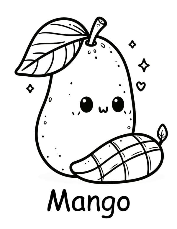 Tranh tô màu các loại quả 5