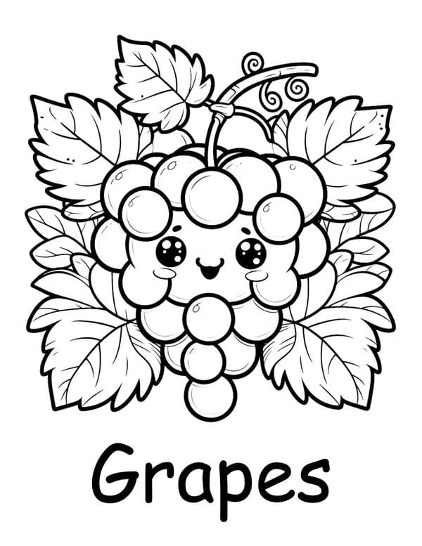 Tranh tô màu các loại quả 6